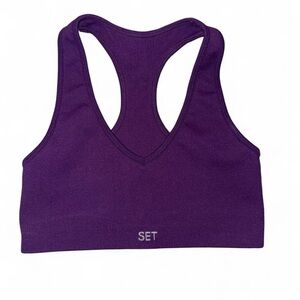 Women's Purple Set Active Bra